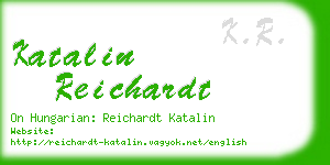 katalin reichardt business card
